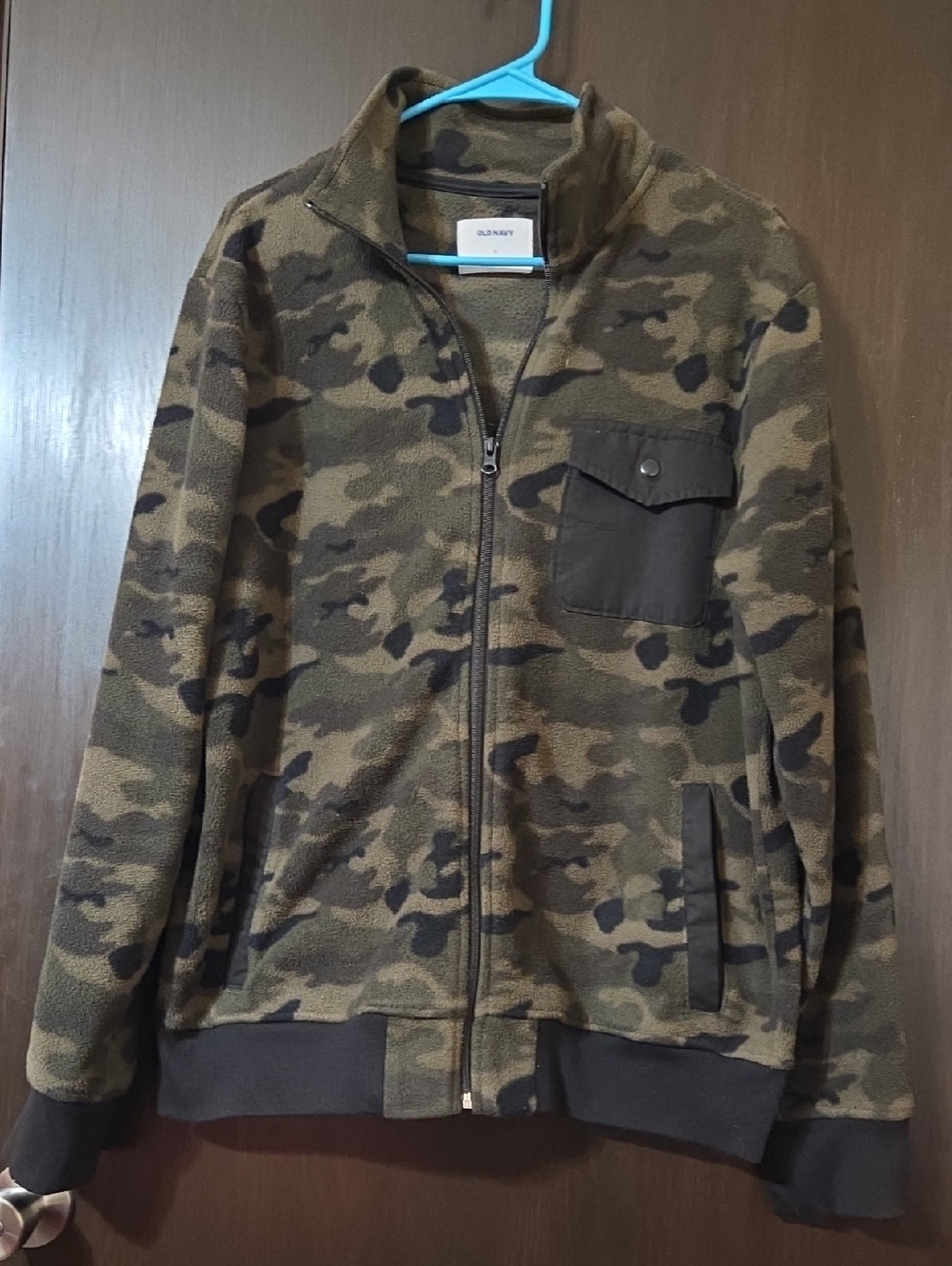 Old Navy Ladies Army fleece jacket  Large unisex